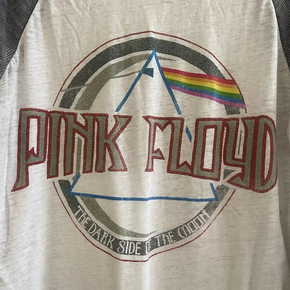 Women’s Pink Floyd Dark Side of the Moon thin Raglan style Shirt Size Large - Picture 3 of 4